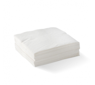 Cocktail Napkin 2 Ply White - BioNapkin