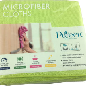 Microfibre Cloth 40x40cm Green - PureEn