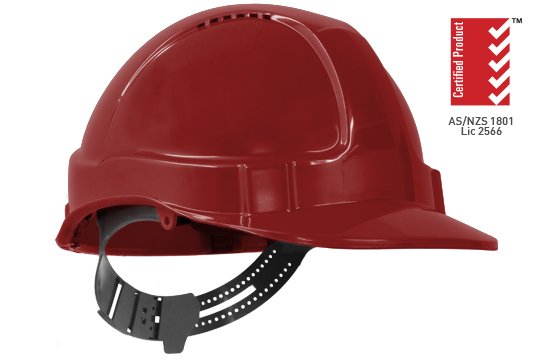 TUFF-NUT' Vented PinLock Hard Hat, RED - Esko