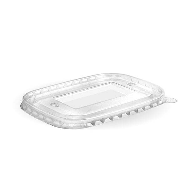 Rectangle RPET lid - clear - BioPak