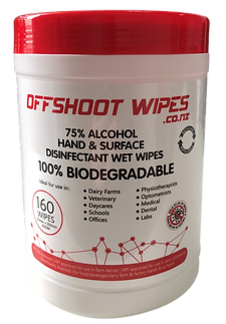 Wipes Biodegradable Alcohol Hand and Surface Tub 160 Carton 6 - Offshoot