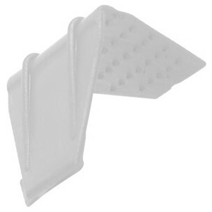 HD Polypropylene Corner Protectors - White, 32mm, 60mm x 50mm - Matthews