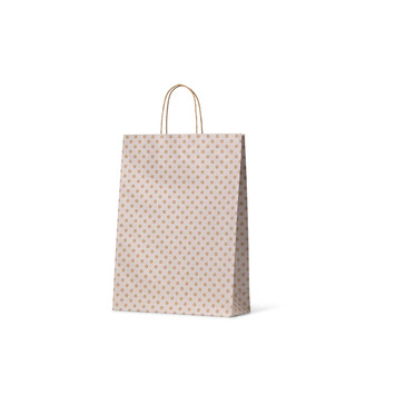 White Spot Kraft Midi Paper Bag - Bee Dee