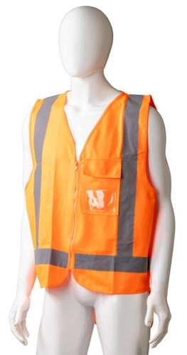 High Visibility Day/Night Safety Vest - Orange, L, 120g Polyester Fabric Box 24 - Matthews