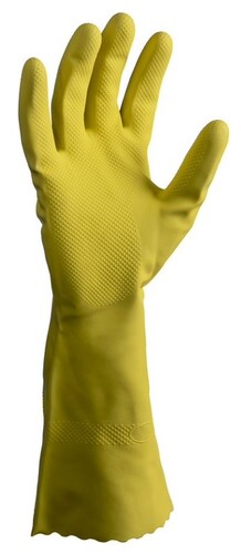 Silverlined Latex Gloves Powder Free - Yellow, M, 300mm Cuff, 70.0g                               - Matthews