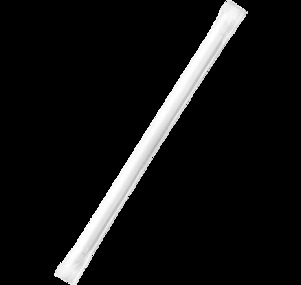 Paper Flexible Straws Wrapped - White, 6mm x 200mm, 300gsm, FSC Mix'  - Matthews