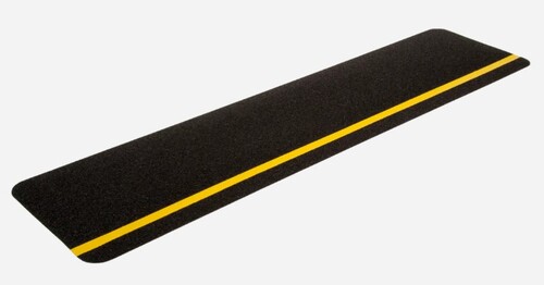 Safety Tread General Purpose Cleats - 600 x 150mm - Black/Yellow Stripe