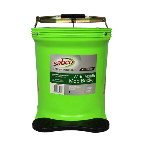 Sabco Wide Mouth 16Lt Bucket - Green. Carton 2