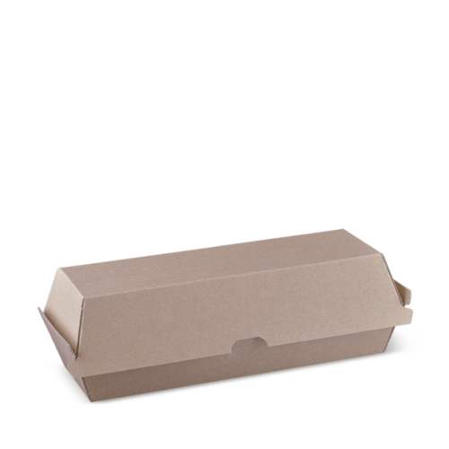 Endura Hot Dog Box Brown 210 x 70 x 77 - Detpak