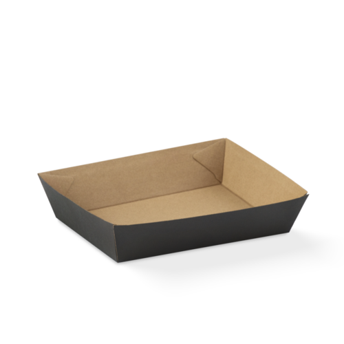 Endura Food Tray #3 Black 80 x 134 x 45 - Detpak