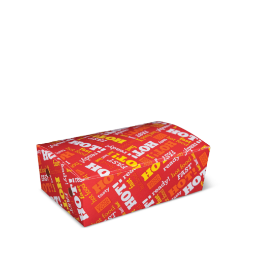 Small Snack Box (50s) Hot Food Fast 172 x 103 x 57 - Detpak