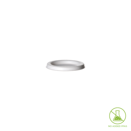 Sugarcane LID, FITS Portion Cup 2oz (60mls) White 69 - Detpak