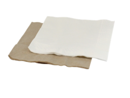 Lunch Napkin - Kraft - 1/4 fold - 2 ply - Green Choice